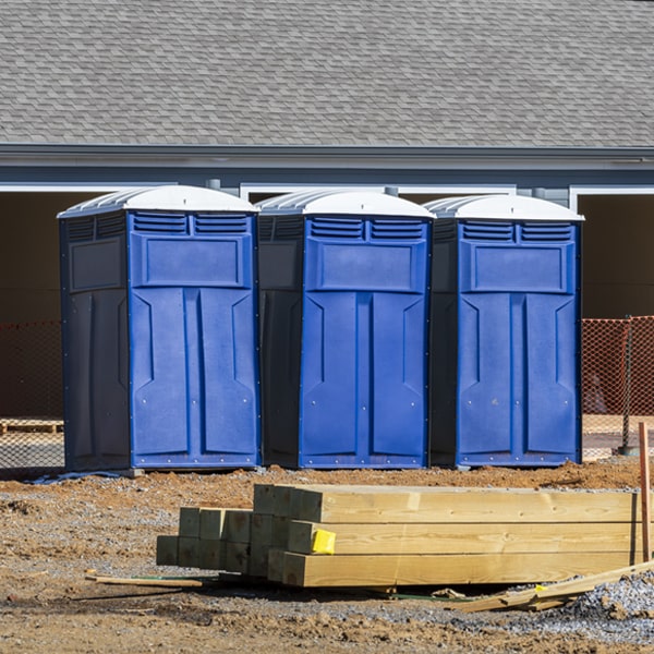 is there a specific order in which to place multiple portable toilets in Ashley